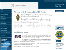 Tablet Screenshot of belchertownlionsclub.com